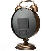 gjenstander Klokke med romerske tall vintage metall bronse Ø22cm