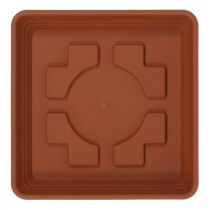 gjenstander Coaster Lara square 20cm x 20cm terracotta 1 stk