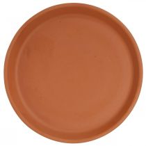 gjenstander Keramisk underlegg, tallerken terracotta leire Ø14,5cm