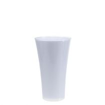 Vase &quot;Fizzy&quot; Ø13,5cm H20,5cm hvit, 1stk