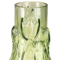 gjenstander Glassvase med preget tulipandesign for harmonisk romdesign, 30 cm