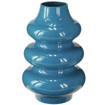 gjenstander Vase, hjemmetilbehør med bølgeformet overflate for en moderne atmosfære, 23 cm