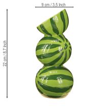 gjenstander Vase vannmelon keramikk vase sommer dekorasjon keramikk H22cm