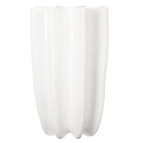 gjenstander Ribbet vase, høy dekorativ vase for tørkede blomster, 24 cm