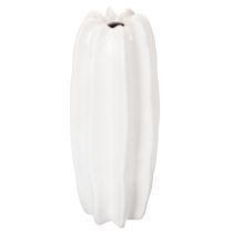 gjenstander Ribbet vase, moderne keramisk vase for tørkede blomster, 40 cm