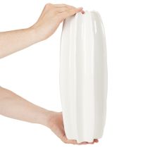 gjenstander Ribbet vase, moderne keramisk vase for tørkede blomster, 40 cm