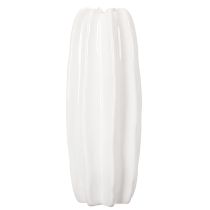 gjenstander Ribbet vase, moderne keramisk vase for tørkede blomster, 40 cm