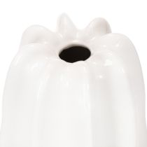 gjenstander Ribbet vase, moderne keramisk vase for tørkede blomster, 40 cm