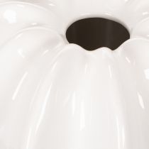 gjenstander Gresskarpyntvase, blank, høstdekorasjon til stue, 19 cm