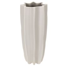 gjenstander Moderne ribbet vase, høy dekorativ vase for tørkede blomster, 38 cm