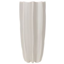 gjenstander Moderne ribbet vase, høy dekorativ vase for tørkede blomster, 38 cm