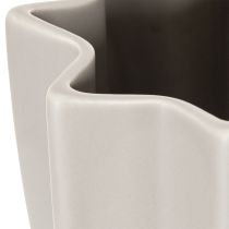 gjenstander Moderne ribbet vase, høy dekorativ vase for tørkede blomster, 38 cm