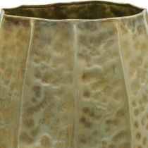 Dekorativ vase metallvase vintage messing Ø43/30cm sett med 2