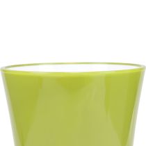 gjenstander Vase Grønn Blomstervase Dekorativ Vase Fizzy Oliven Ø16,5 cm H27 cm
