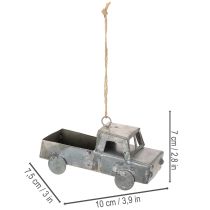 gjenstander Dekorative vintagebiler i metall til oppheng, assorterte størrelser, 9-10 cm, 4 stk.