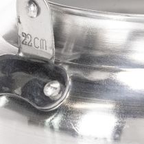 gjenstander Vintage dekorativ tekanne/plantepotte, metall med sink-look, Ø19 cm H15 cm