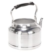 gjenstander Vintage dekorativ tekanne/plantepotte, metall med sink-look, Ø19 cm H15 cm