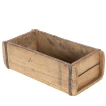 gjenstander Vintage trekasse, blomsterkasse, mursteinformet, tre, 30 cm