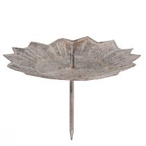 gjenstander Vintage lysestake grå til plugg inn Ø11cm H8,5cm 4stk