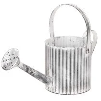 gjenstander Vintage blomsterpotte Ø17 cm, dekorativ vannkanne, metallplantepotte shabby chic