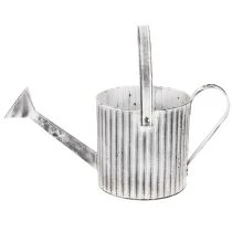 gjenstander Vintage blomsterpotte Ø17 cm, dekorativ vannkanne, metallplantepotte shabby chic