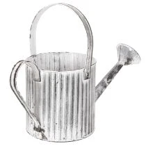 gjenstander Vintage blomsterpotte Ø17 cm, dekorativ vannkanne, metallplantepotte shabby chic