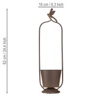 gjenstander Vintage plantekasse med espalier øyenstikker metall Ø16/H62cm