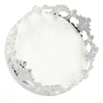 gjenstander Vintage telysholder for plugging i hvit Ø5,5cm H8cm 4stk