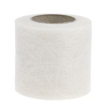 gjenstander Fleece 8cm 25m hvit