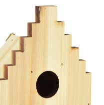 gjenstander Birdhouse Wooden Brod Box Blåmeis Gran H22,5cm 3stk
