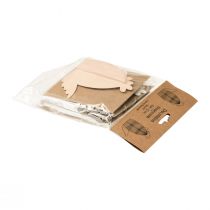 gjenstander Honeycomb kylling bordpynt påske hvit oransje 11×6,5×12cm 6stk