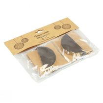 gjenstander Honeycomb baller Jule honeycomb baller sort gull Ø8cm 4stk