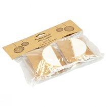 gjenstander Honeycomb balls honeycomb balls Julehvit glitter Ø7cm 4stk