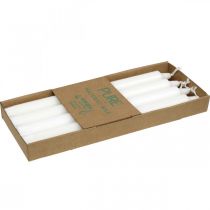 gjenstander PURE vokslys pinnelys hvit 250/23mm naturlig voks 4 stk.
