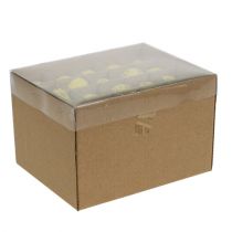 gjenstander Vaktelegg 3cm Gulblåste egg 50 stk