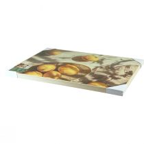 gjenstander Sitronveggkunst, sommerdekor, middelhavsstil, treramme, 40x60 cm, veggdekorasjon til stue