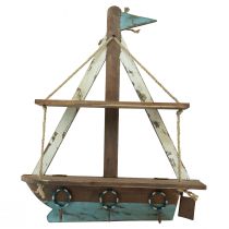 gjenstander Vegghylle skip maritim dekorativ tregarderobe 62×14cm H75cm