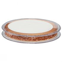 gjenstander Julebånd rosa kobberglitter pyntebånd 10mm 10m