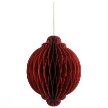 gjenstander Julepynt papir Juletrepynt Bordeaux H20cm