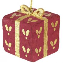 gjenstander Juledekorasjon gavelapper av pappmaché 6 cm 3 stk