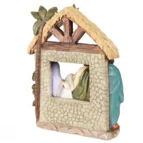 gjenstander Julekrybbe med figurer Julekrybbe 15,5×7×20cm