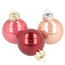 gjenstander Julekule i glass, skinnende, 3 cm, 22 stk.
