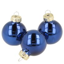 gjenstander Mini julekulesett glassdekorasjon til grangrener 3 cm 22 stk