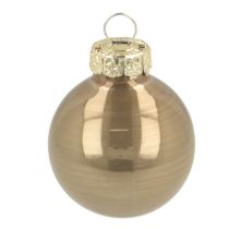 gjenstander Mini julekulesett, skinnende hengende kuler, 3 cm, 22 deler
