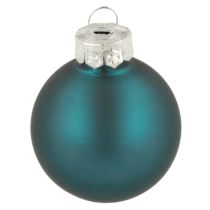 gjenstander Julekuler, matte og blanke, små julepynter, 4 cm, 24 stk.