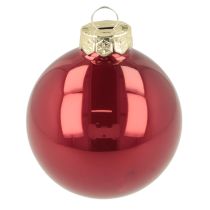 gjenstander Julekulesett, skinnende festlig dekorasjon, 6 cm, 24 deler