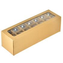 gjenstander Glasskule i perlemorlook med iriserende shimmer, 6 cm, 24 stk.