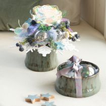 gjenstander Glasskule i perlemorlook med iriserende shimmer, 6 cm, 24 stk.