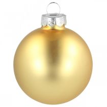 gjenstander Julekuleglass Ø6cm gullmix 24 stk