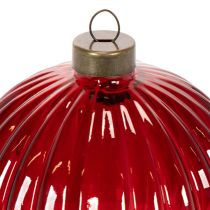 gjenstander Julekuler, glass, røde, 8 cm, 12 stk.